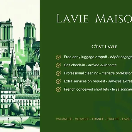 Lavie Maison Chic Ac Parking Appartamento Parigi