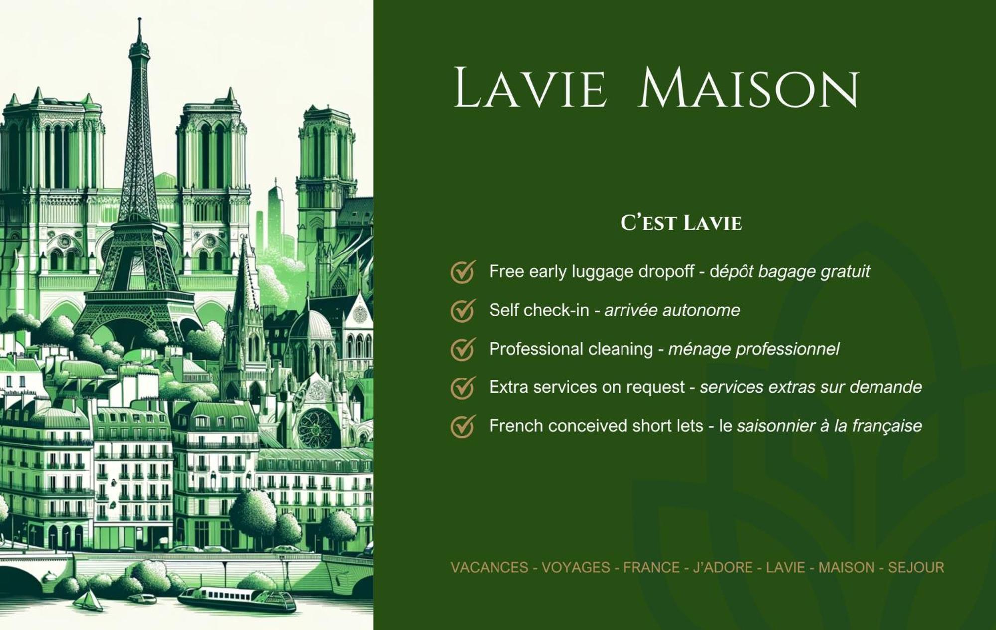 Lavie Maison Chic Ac Parking Appartamento Parigi